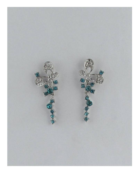 Butterfly linear stud drop earrings