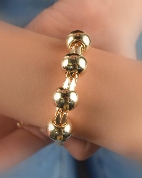 Golden Beaded Adjustable Bracelets