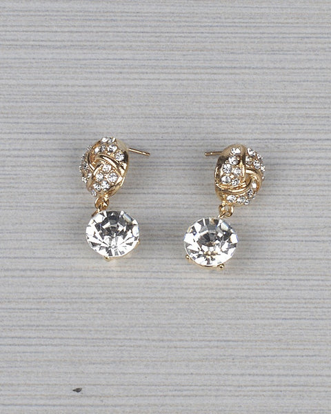 Pavé Crystal Drop Earrings