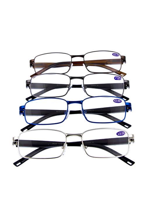 Metal fully rimmed reader glasses