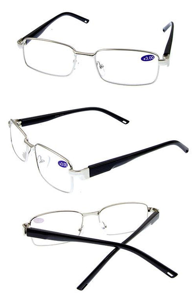 Metal fully rimmed reader glasses