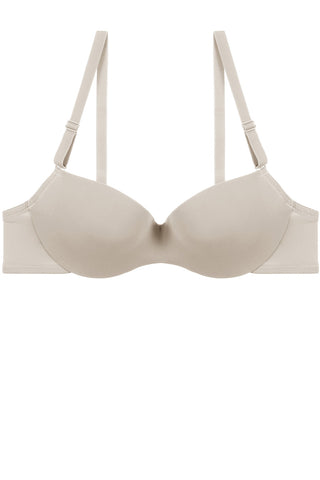 Ladies push up with underwire demi t-shirt bra