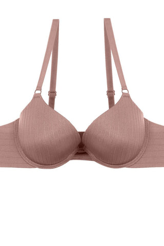 Ladies fashion plunge bra w/underwire