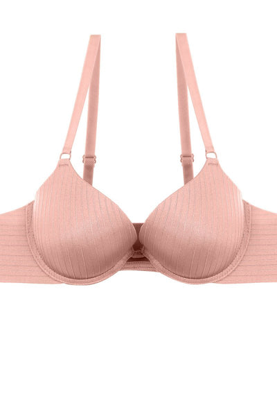 Ladies fashion plunge bra w/underwire