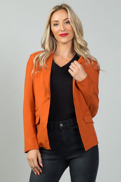 Ladies fashion single button blazer
