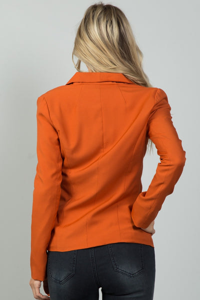 Ladies fashion single button blazer