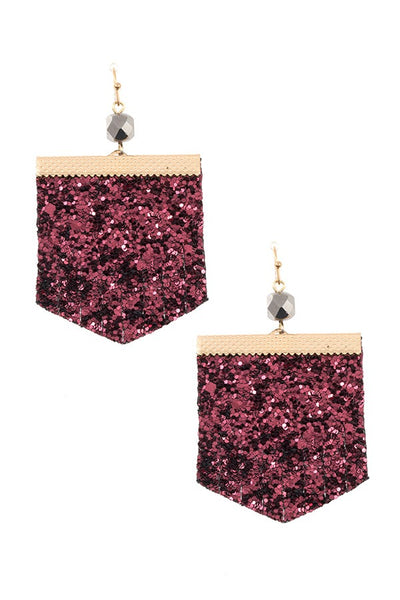 Sequin fashion earring