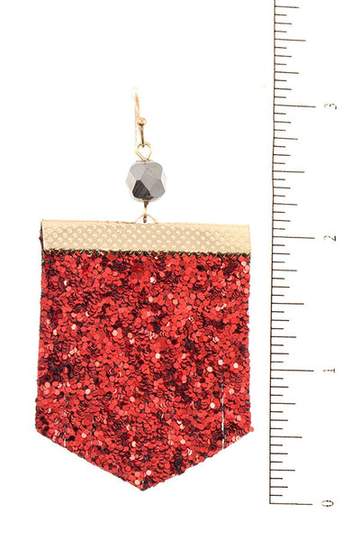 Sequin fashion earring