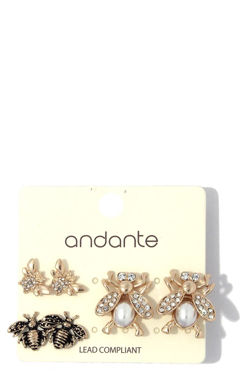 Insect earring set