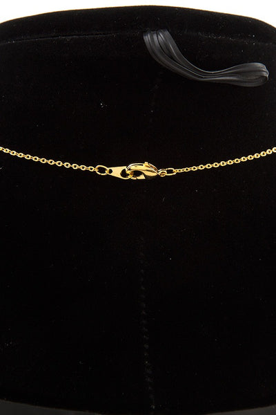 Love cat sit on moon pendant necklace