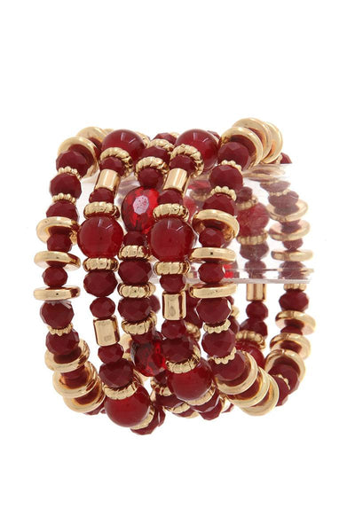 Beaded stretch bracelet