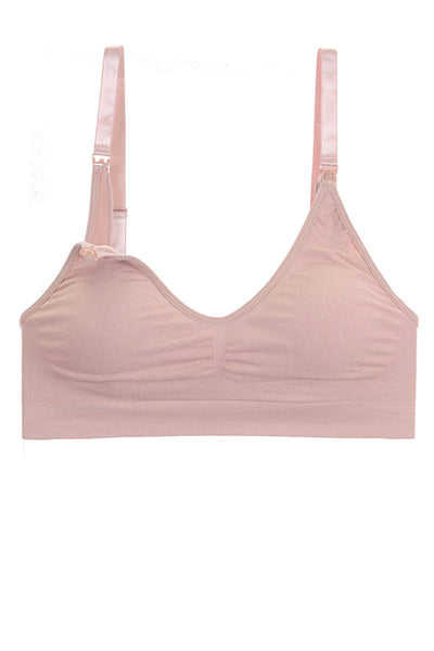 Seamless nursing bra