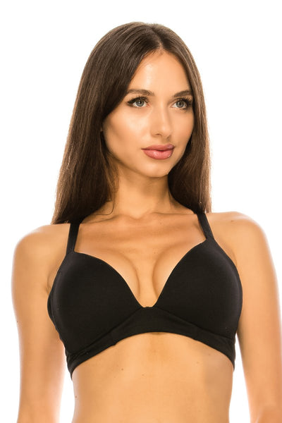 Lightly lined racerback coverage bra