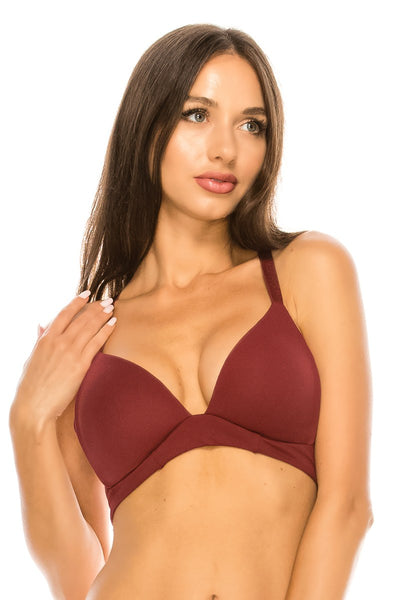 Lightly lined racerback coverage bra