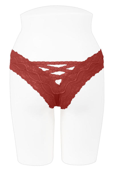 Sheer & super caged lace back bikini