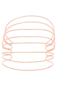 Caged flex cuff bracelet