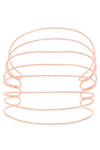 Caged flex cuff bracelet