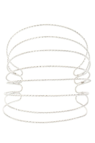 Caged flex cuff bracelet