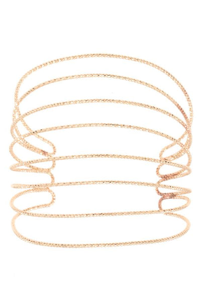 Caged flex cuff bracelet