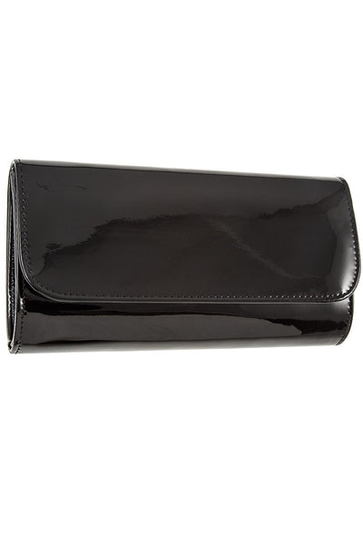 Patent detail clutch bag