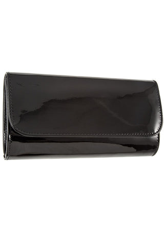 Patent detail clutch bag