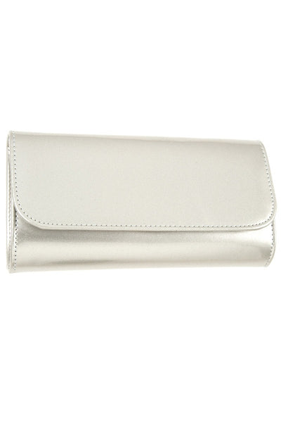 Patent detail clutch bag
