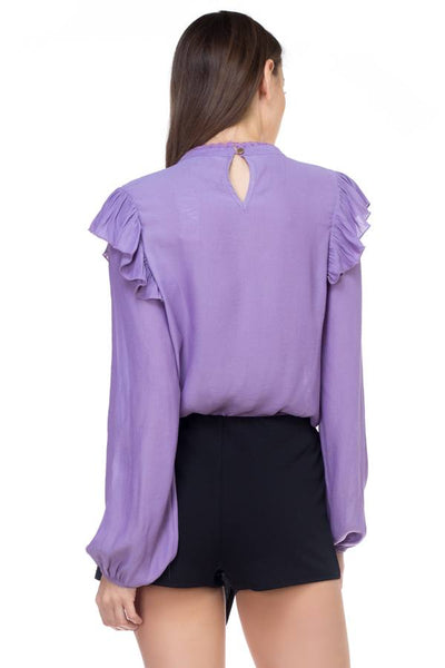 Long sleeve mock neck shirt
