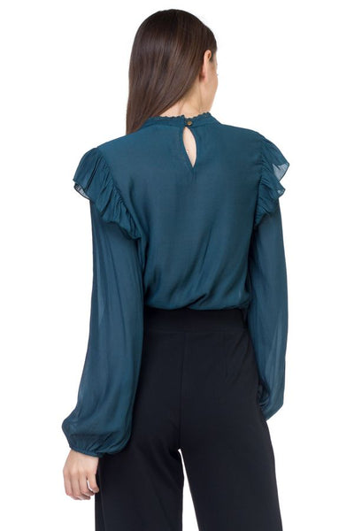 Long sleeve mock neck shirt