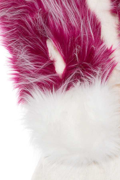 Faux fur two tone neck wrap