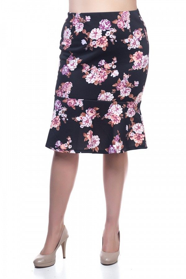 Floral mermaid skirt