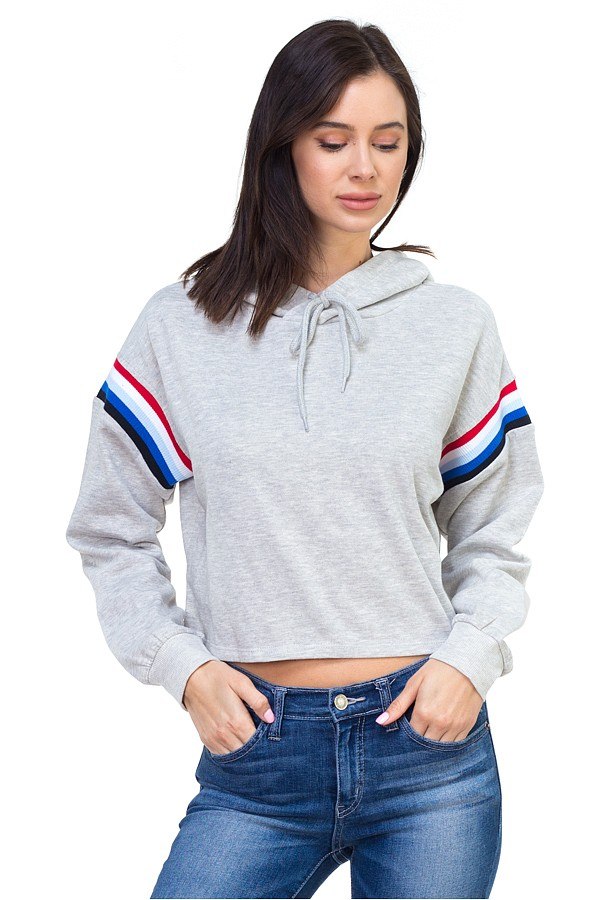 Crop hood shirts