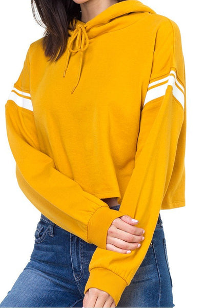 Crop hood shirts
