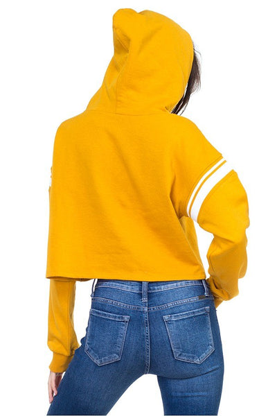 Crop hood shirts