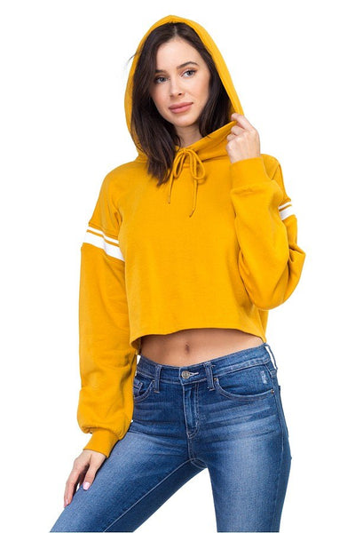 Crop hood shirts