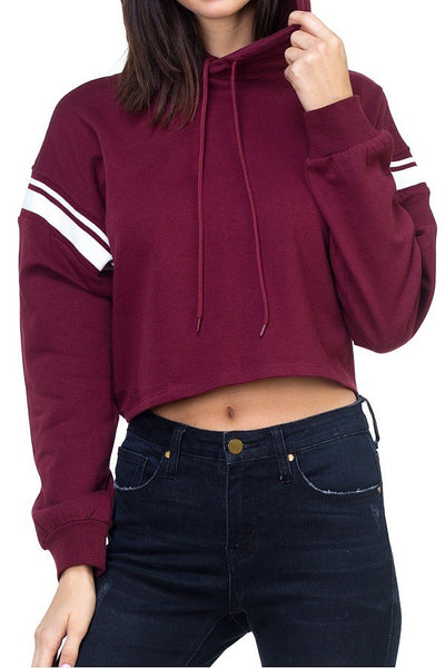 Crop hood shirts