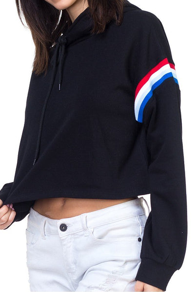 Crop hood shirts