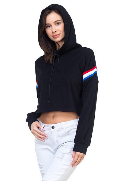 Crop hood shirts