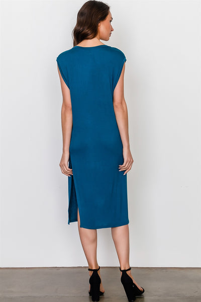 Side split long tunic top