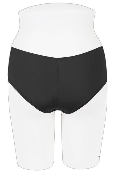 Microfiber & mesh keyholes hipster