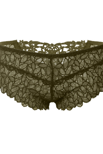 Embroidery cage hi waist bikini