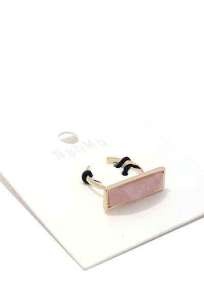 Rectangular Stone Cuff Ring