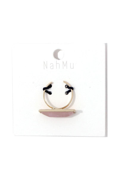 Rectangular Stone Cuff Ring