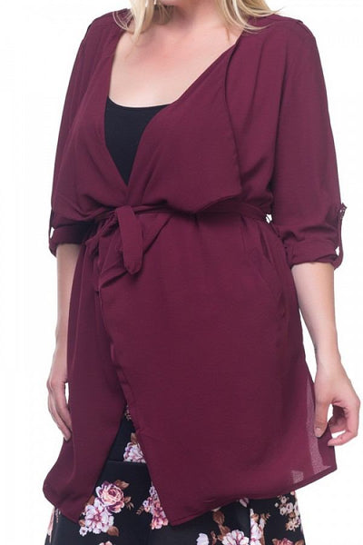 Long Sleeve Rolled Up Jacket