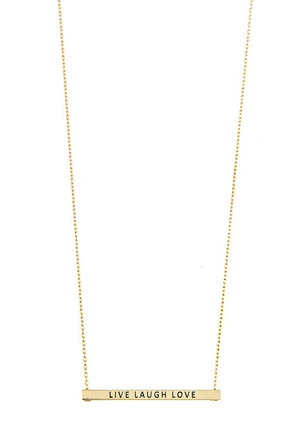 Live Laugh Love Bar Necklace