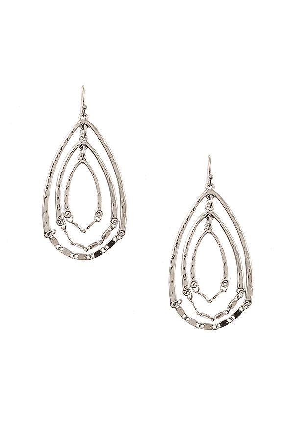 Multi Teardrop Dangle Earring