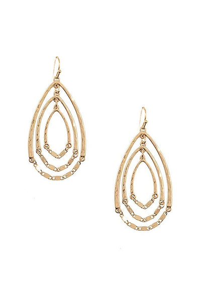 Multi Teardrop Dangle Earring