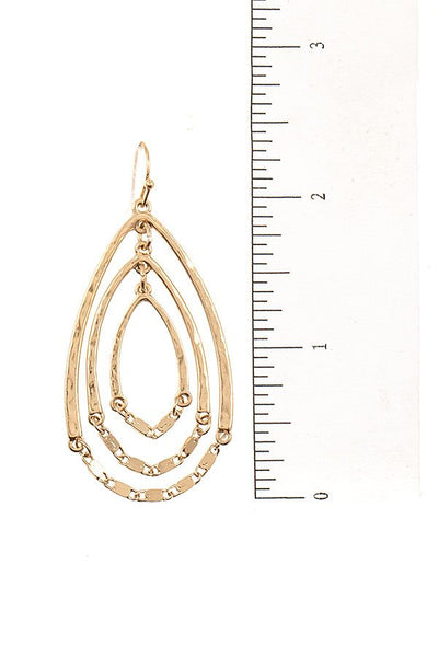 Multi Teardrop Dangle Earring