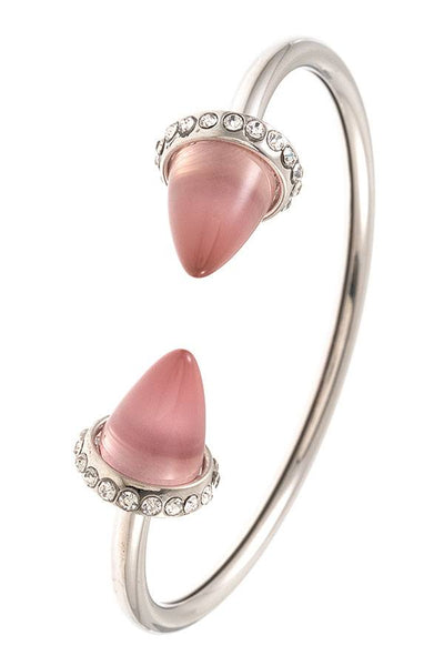 Gem Cone Tip Cuff Bracelet