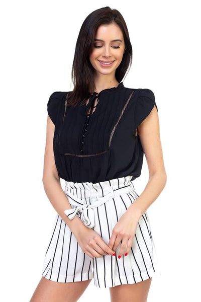 Solid Short Tulip Sleeve Shirts