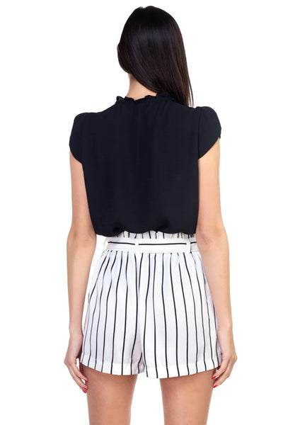 Solid Short Tulip Sleeve Shirts